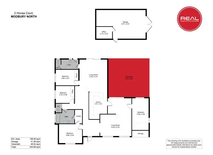 Floorplan of Homely house listing, 2 Hovea Court, Modbury North SA 5092
