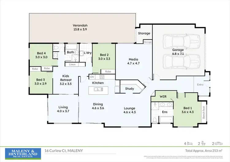 Floorplan of Homely house listing, 16 Curlew Court, Maleny QLD 4552