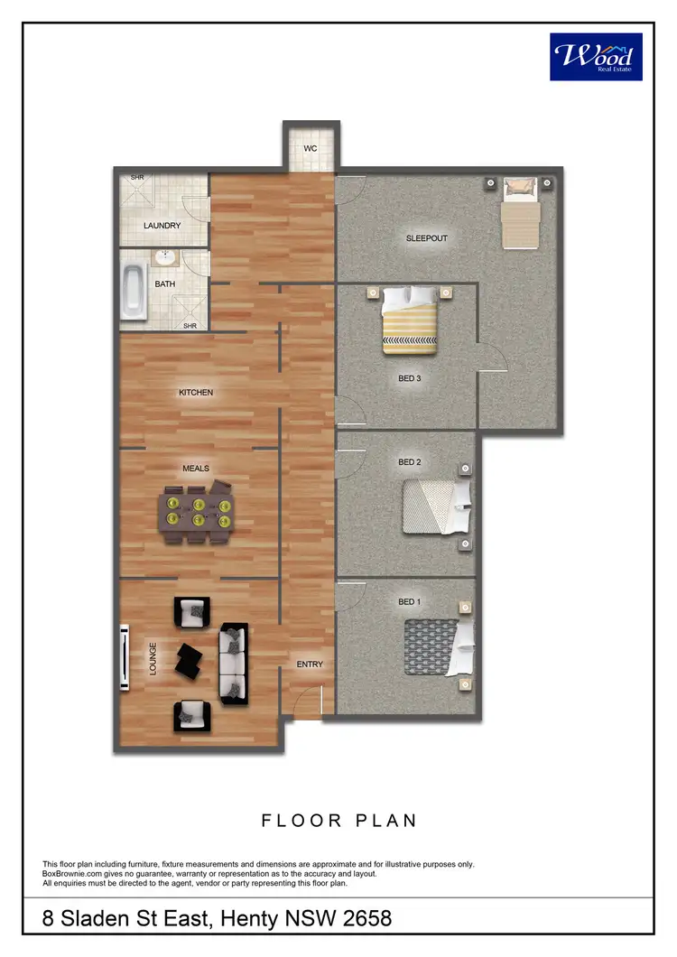 Floorplan of Homely house listing, 8 Sladen St East, Henty NSW 2658