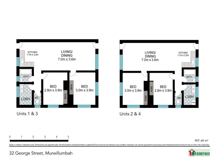 Floorplan of Homely block of units listing, 32 George Street, Murwillumbah NSW 2484
