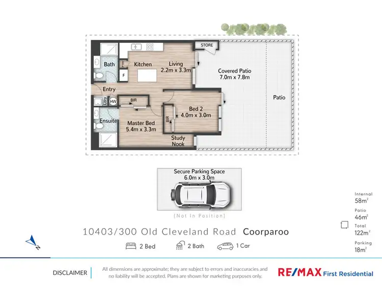 Floorplan of Homely apartment listing, 10403 / 300 Old Cleveland Rd, Coorparoo QLD 4151