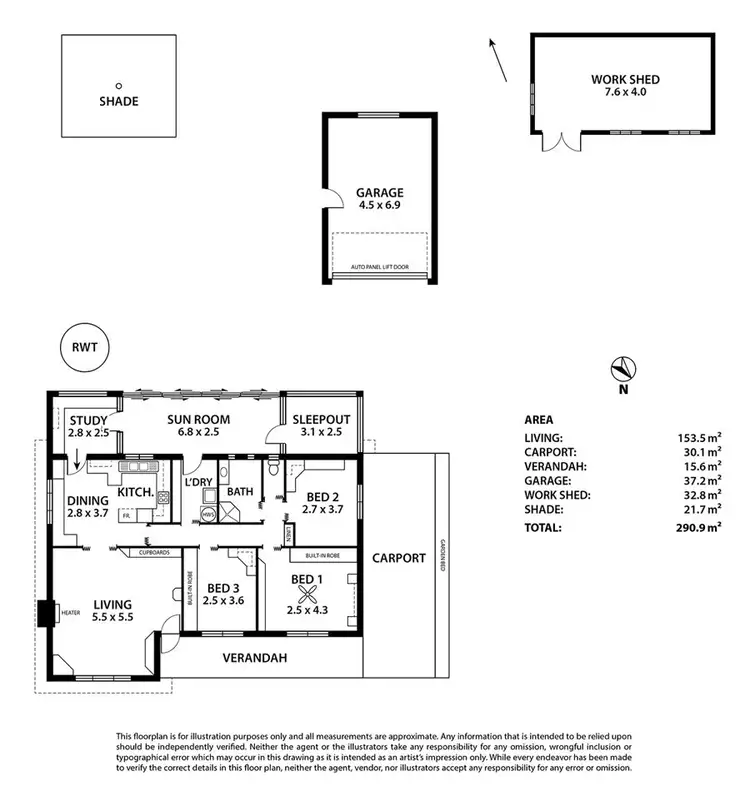 Floorplan of Homely house listing, 34 Hannaford Street, Murray Bridge SA 5253
