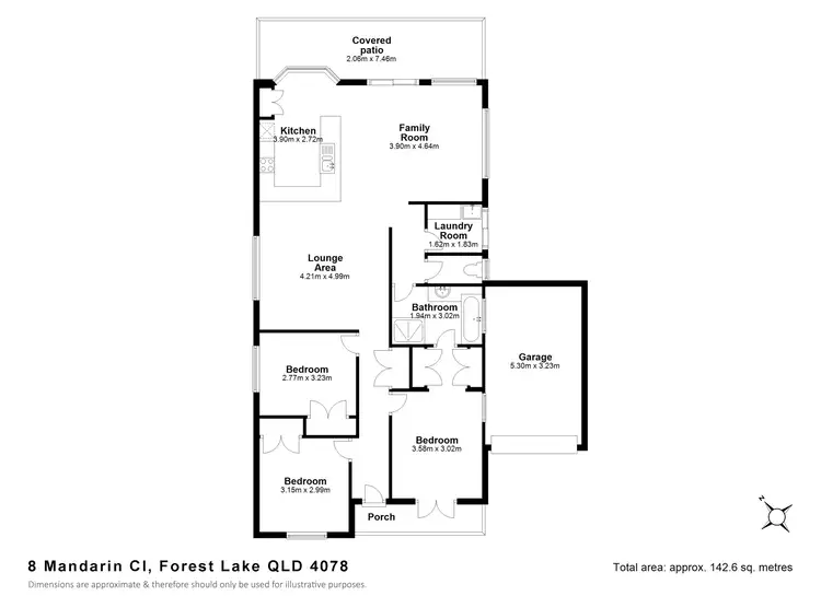 Floorplan of Homely house listing, 8 Mandarin Cl, Forest Lake QLD 4078