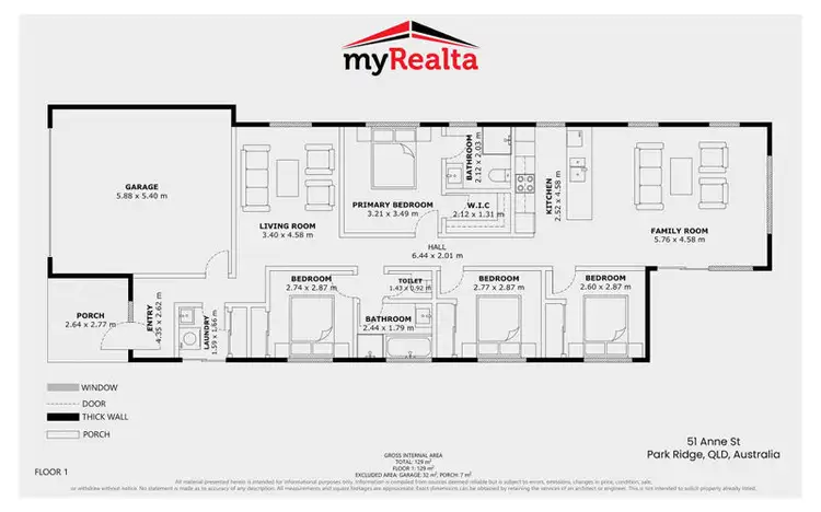 Floorplan of Homely house listing, 51 Anne Street, Park Ridge QLD 4125