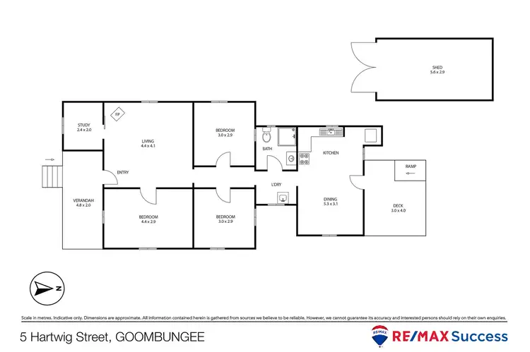 Floorplan of Homely house listing, 5 Hartwig Street, Goombungee QLD 4354