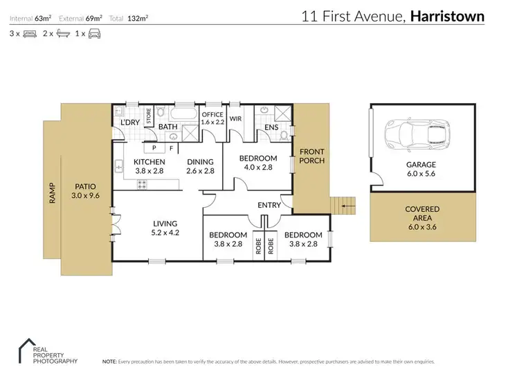 Floorplan of Homely house listing, 11 First Avenue, Harristown QLD 4350