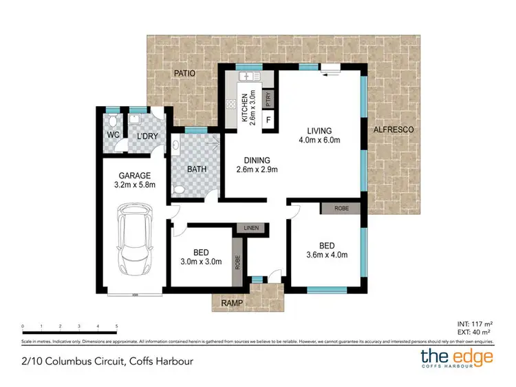 Floorplan of Homely villa listing, 2/10 Columbus Circuit, Coffs Harbour NSW 2450