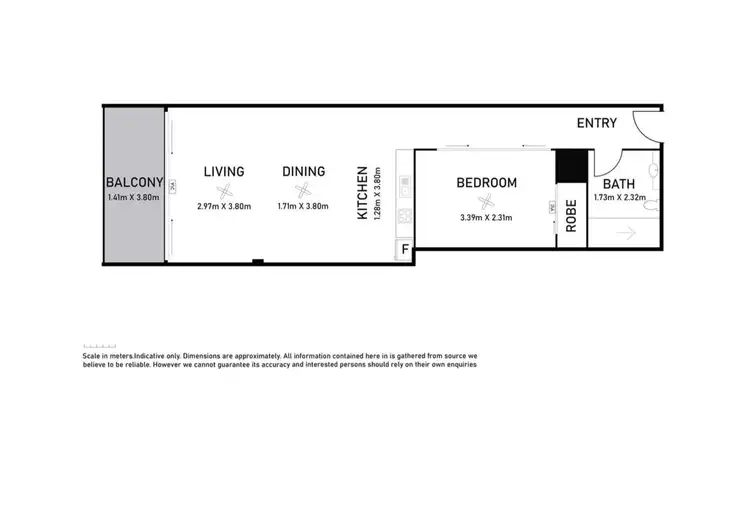 Floorplan of Homely unit listing, 504/43B Knuckey Street, Darwin City NT 800