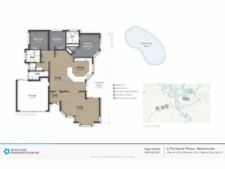 Floorplan of Homely house listing, 6 Portland Place, Helensvale QLD 4212