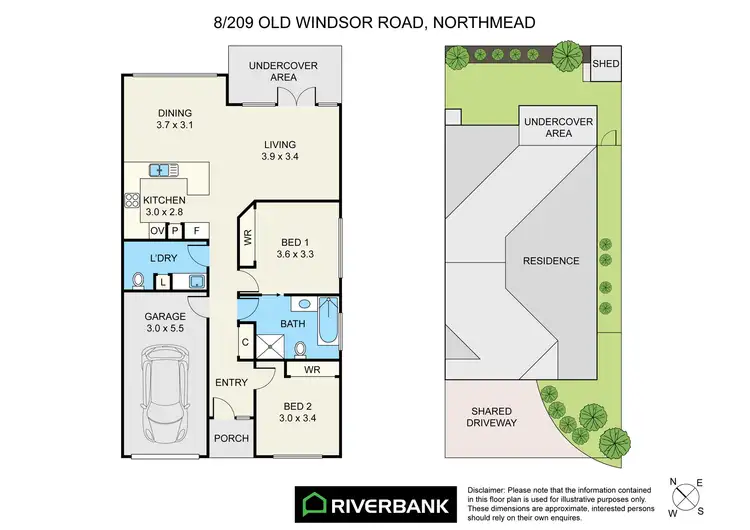 Floorplan of Homely villa listing, 8/209 Old Windsor Road, Northmead NSW 2152