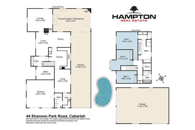 Floorplan of Homely rural property listing, 44 Shannon Park Road, Cabarlah QLD 4352
