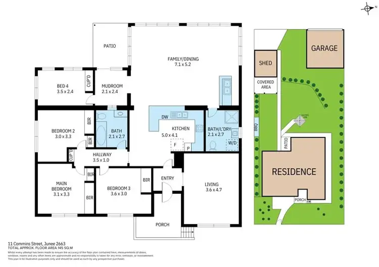 Floorplan of Homely house listing, 11 Commins Street, Junee NSW 2663