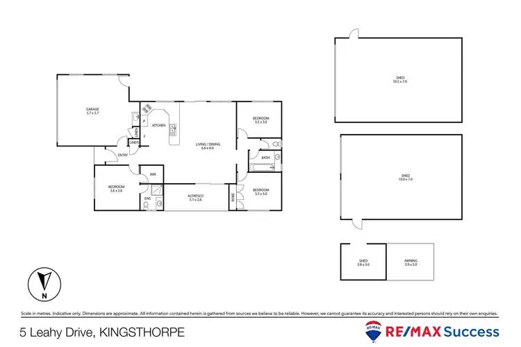 Floorplan of Homely house listing, 5 Leahy Drive, Kingsthorpe QLD 4400