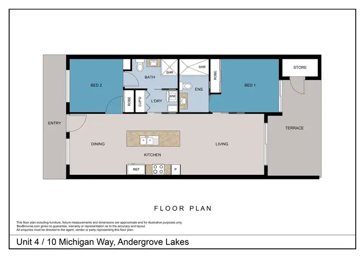 Floorplan of Homely unit listing, 4/10 Michigan Way, Andergrove QLD 4740