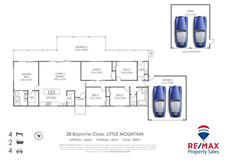 Floorplan of Homely house listing, 28 Bayonne Close, Little Mountain QLD 4551