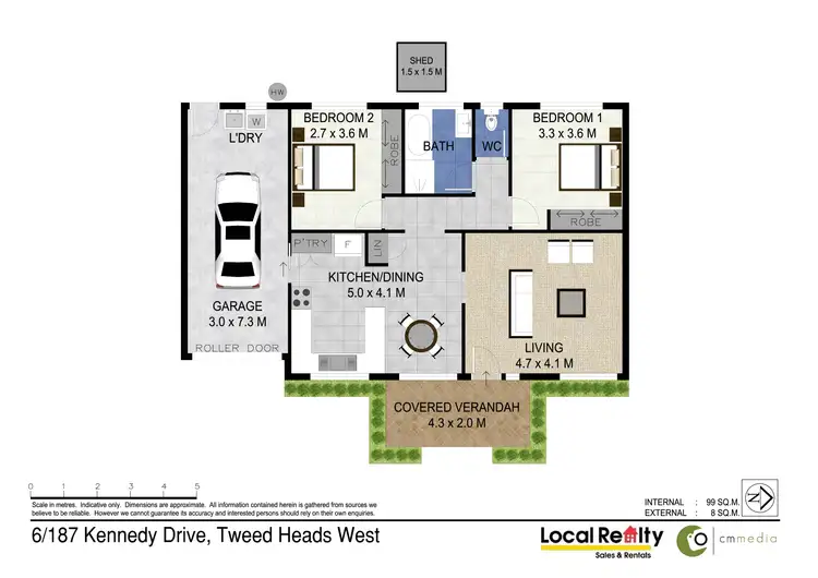 Floorplan of Homely unit listing, 6/187 Kennedy Drive, Tweed Heads West NSW 2485