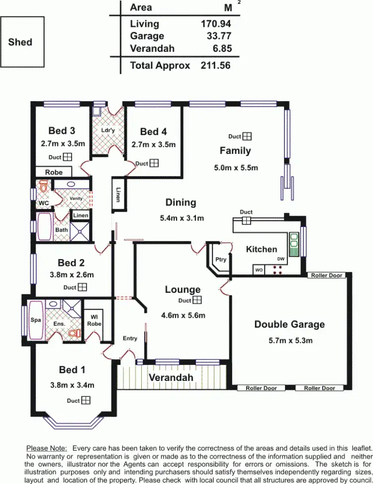 Floorplan of Homely house listing, 16 Lancelot Street, Blakeview SA 5114