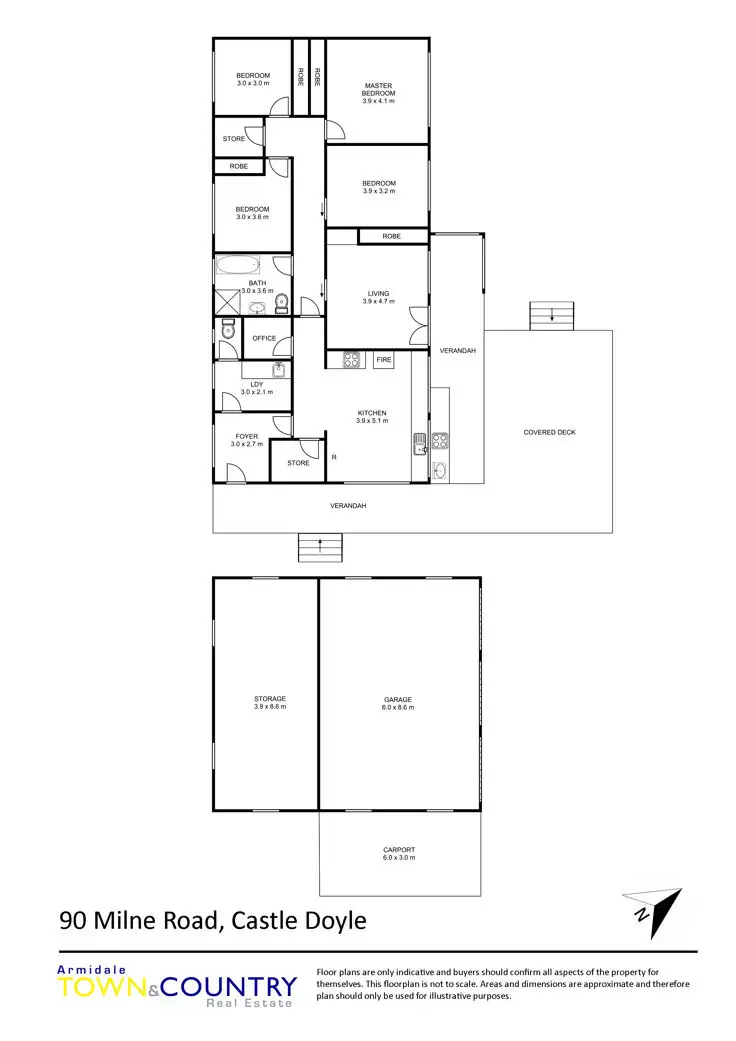 Floorplan of Homely house listing, 90 Milne Road, Armidale NSW 2350