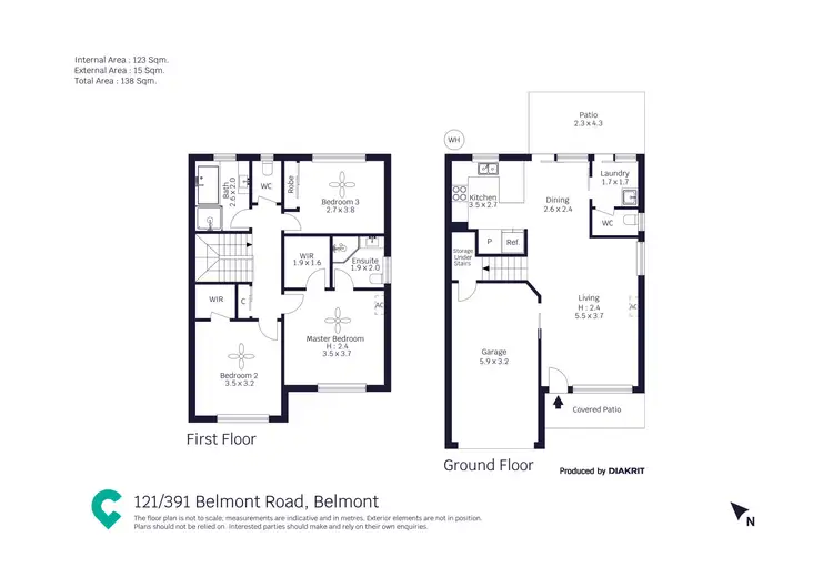 Floorplan of Homely townhouse listing, 121/391 Belmont Road, Belmont QLD 4153
