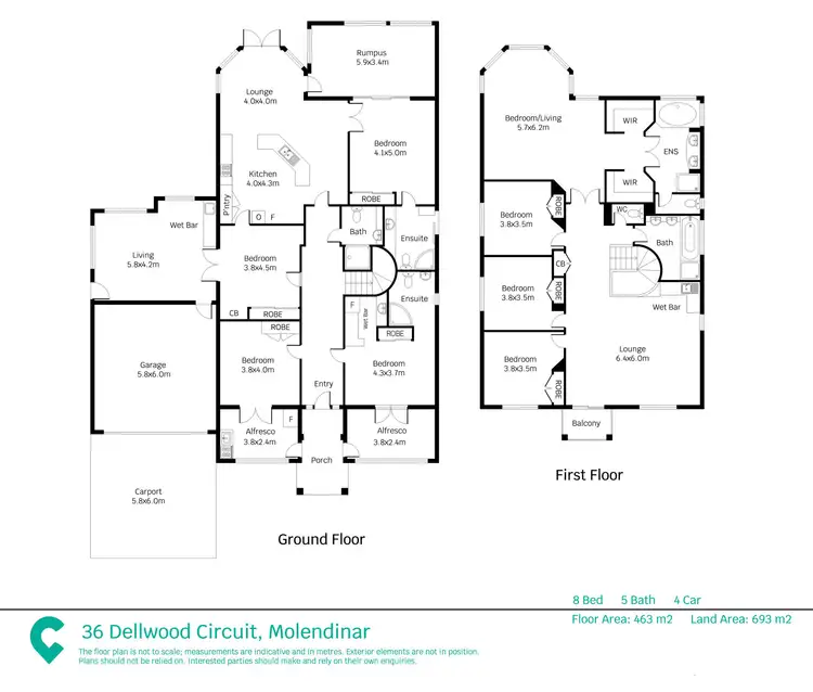 Floorplan of Homely house listing, 36 Dellwood Circuit, Molendinar QLD 4214