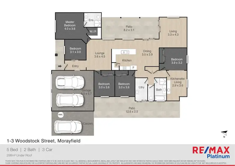 Floorplan of Homely house listing, 1-3 Woodstock Street, Morayfield QLD 4506