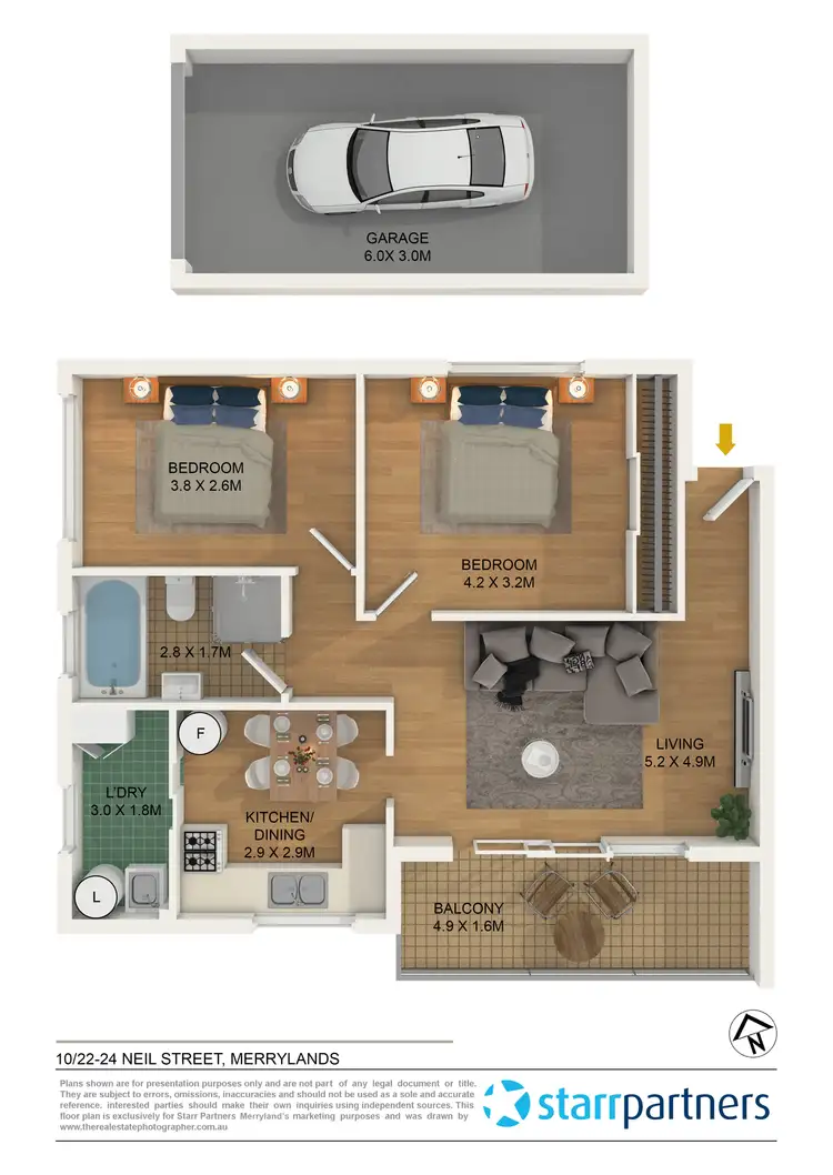 Floorplan of Homely unit listing, 10/22-24 Neil Street, Merrylands NSW 2160