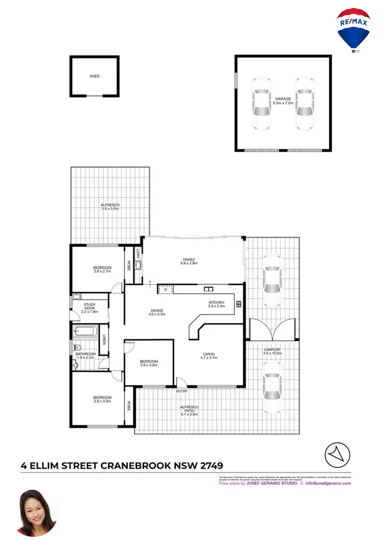Floorplan of Homely house listing, 4 ELLIM PLACE, Cranebrook NSW 2749