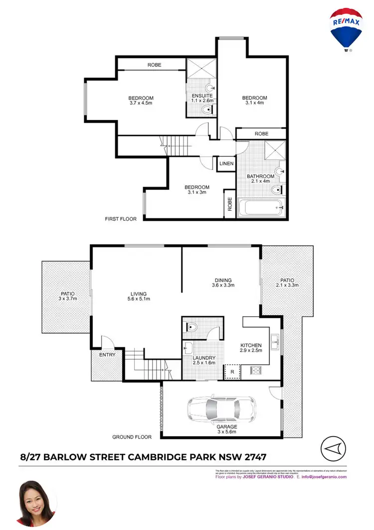 Floorplan of Homely townhouse listing, 8/27 BARLOW STREET, Cambridge Park NSW 2747