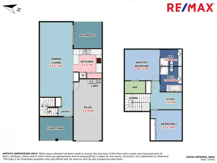 Floorplan of Homely townhouse listing, 11/10 Imagination Drive, Nambour QLD 4560