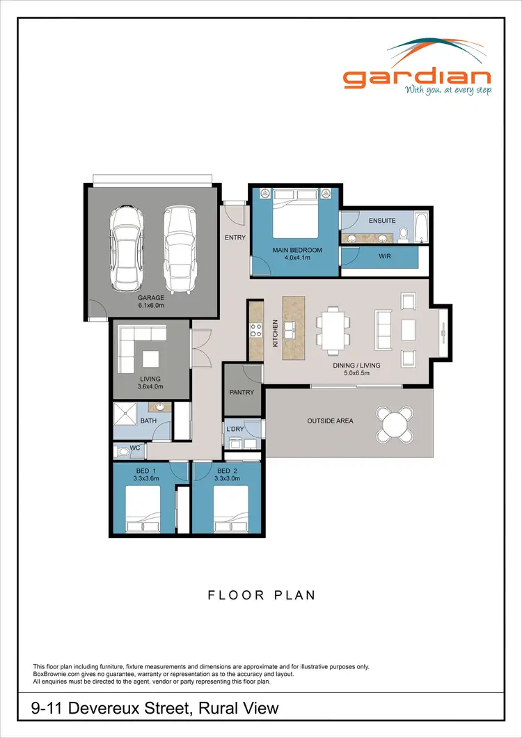 Floorplan of Homely house listing, 9 Devereux Street, Rural View QLD 4740