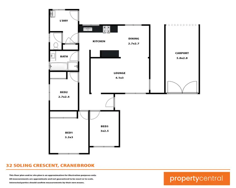 Floorplan of Homely house listing, 32 Soling Crescent, Cranebrook NSW 2749