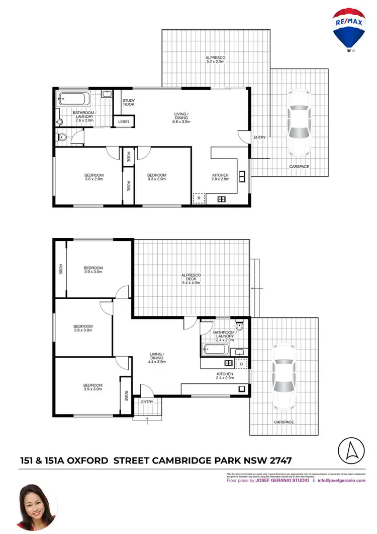 Floorplan of Homely house listing, 151 and 151A OXFORD STREET, Cambridge Park NSW 2747