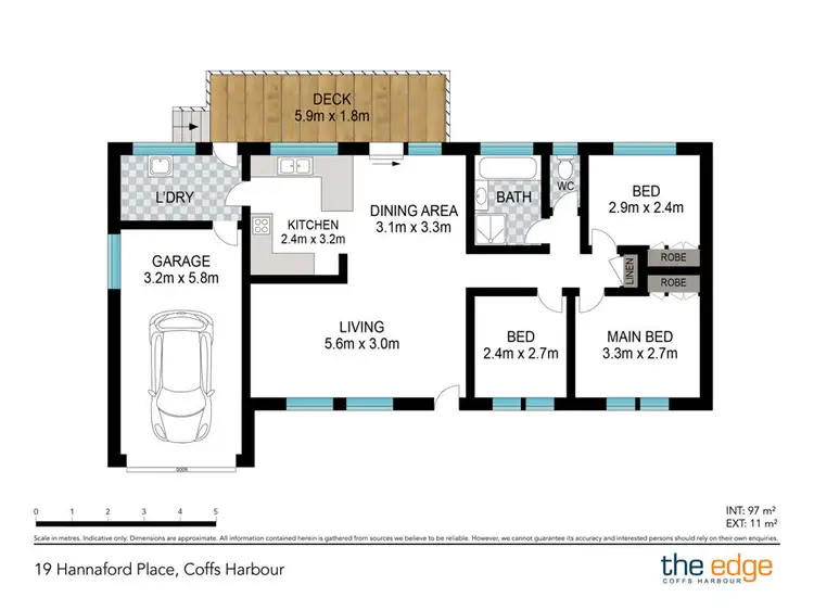 Floorplan of Homely house listing, 19 Hannaford Place, Coffs Harbour NSW 2450