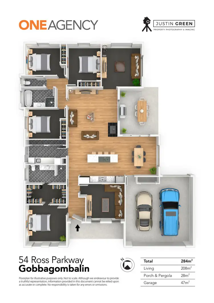 Floorplan of Homely house listing, 54 ROSS PARKWAY, Gobbagombalin NSW 2650