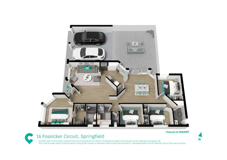 Floorplan of Homely house listing, 16 Fossicker Circuit, Springfield QLD 4300
