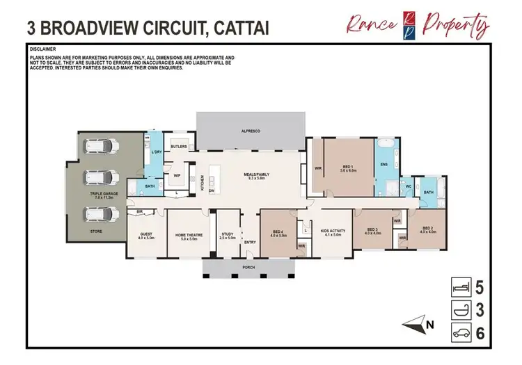 Floorplan of Homely rural property listing, 3 Broadview Circuit, Cattai NSW 2756