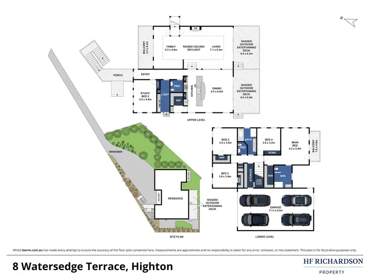 Floorplan of Homely house listing, 8 Watersedge Terrace, Highton VIC 3216