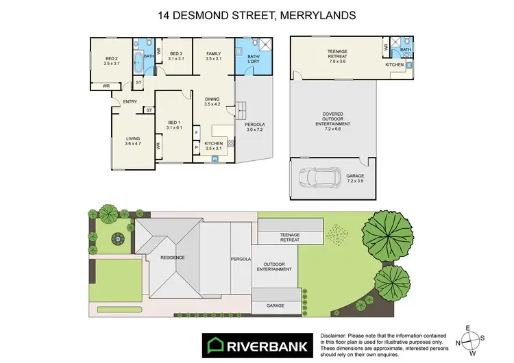 Floorplan of Homely house listing, 14 Desmond Street, Merrylands NSW 2160