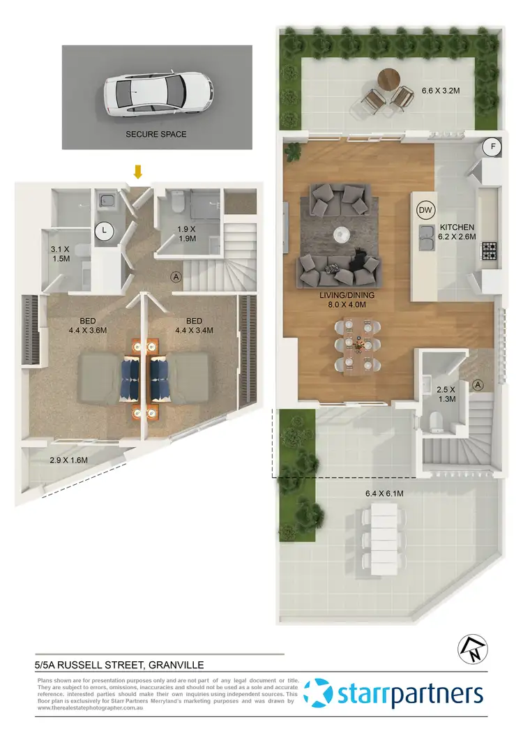Floorplan of Homely unit listing, 5/5a Russell Street, Granville NSW 2142