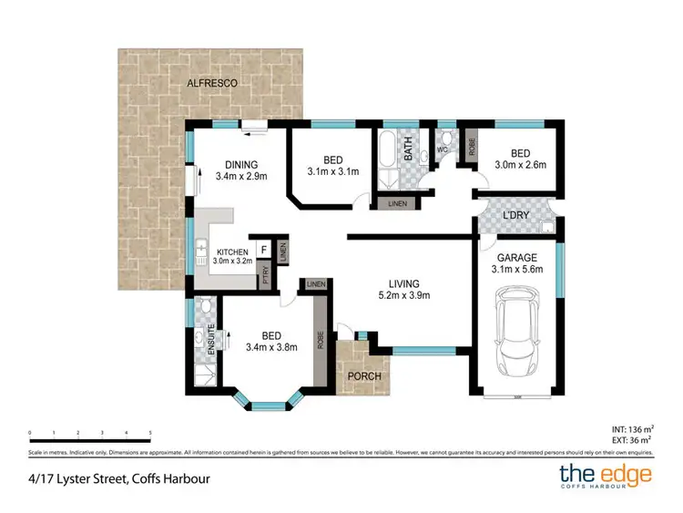 Floorplan of Homely villa listing, 4/17 Lyster Street, Coffs Harbour NSW 2450