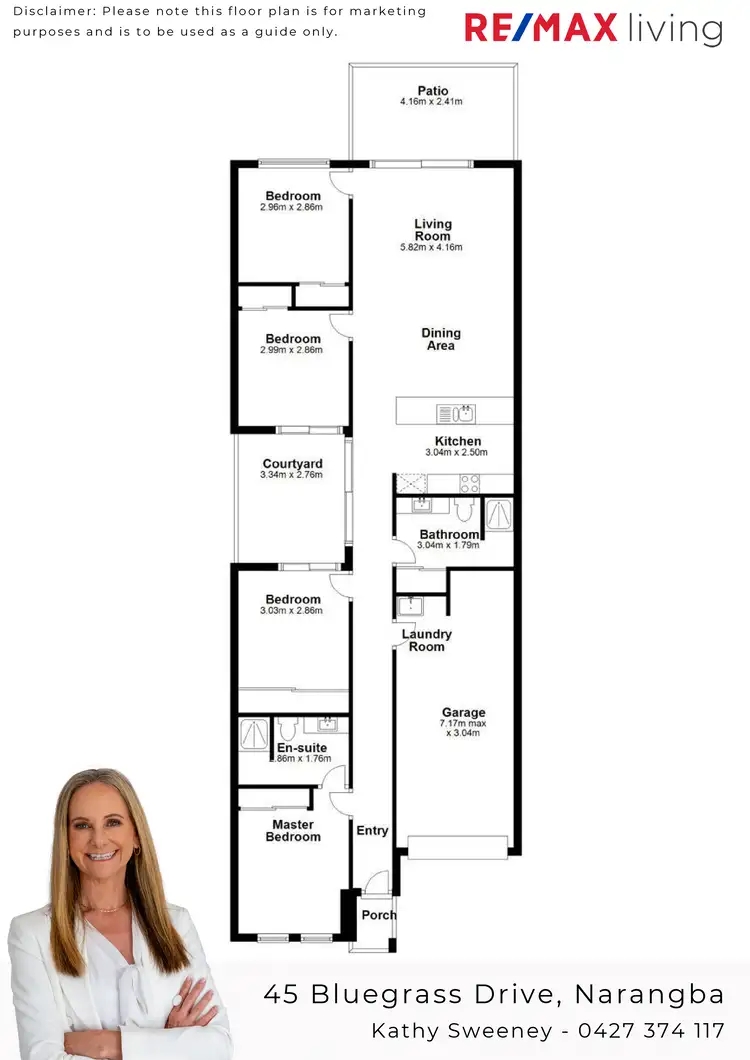 Floorplan of Homely house listing, 45 Bluegrass Drive, Narangba QLD 4504