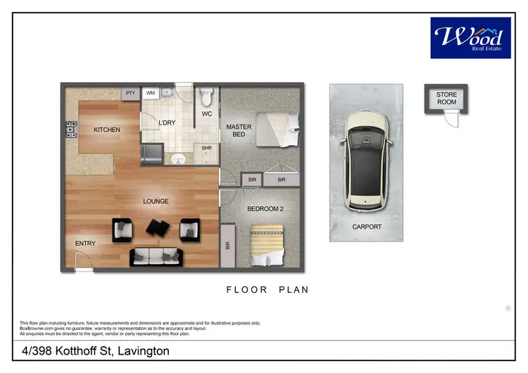 Floorplan of Homely unit listing, 4/398 Kotthoff St, Lavington NSW 2641