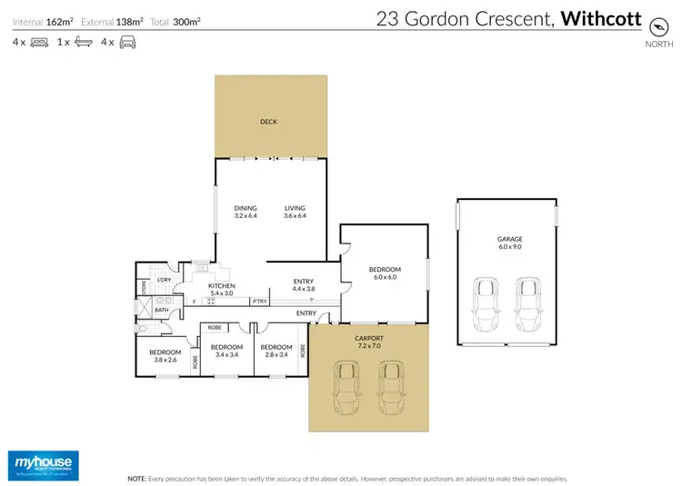 Floorplan of Homely house listing, 23 Gordon Crescent, Withcott QLD 4352