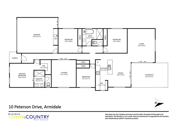 Floorplan of Homely house listing, 10 Peterson Drive, Armidale NSW 2350