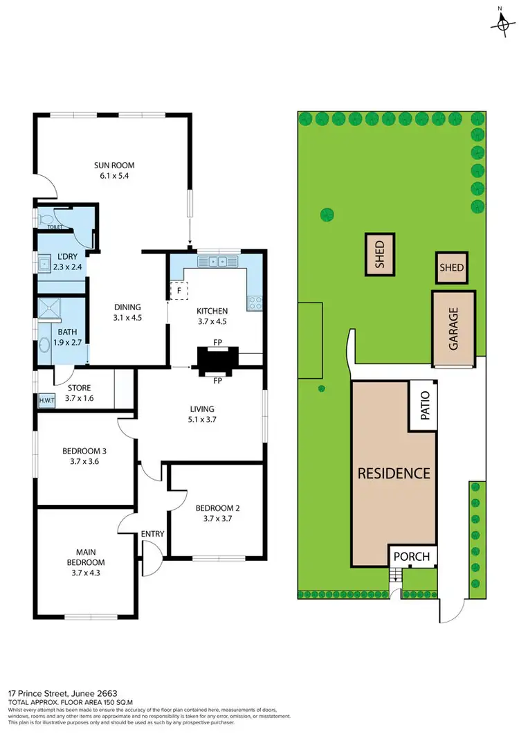 Floorplan of Homely house listing, 17 Prince Street, Junee NSW 2663