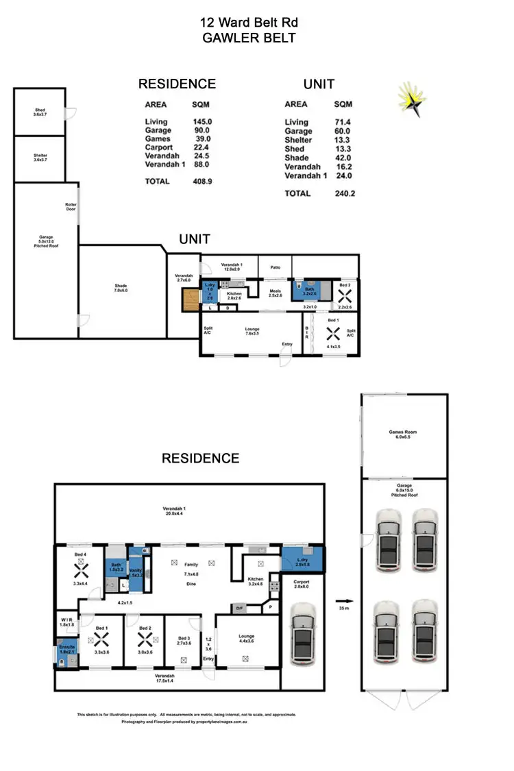 Floorplan of Homely house listing, 12 Ward Belt Road, Gawler Belt SA 5118