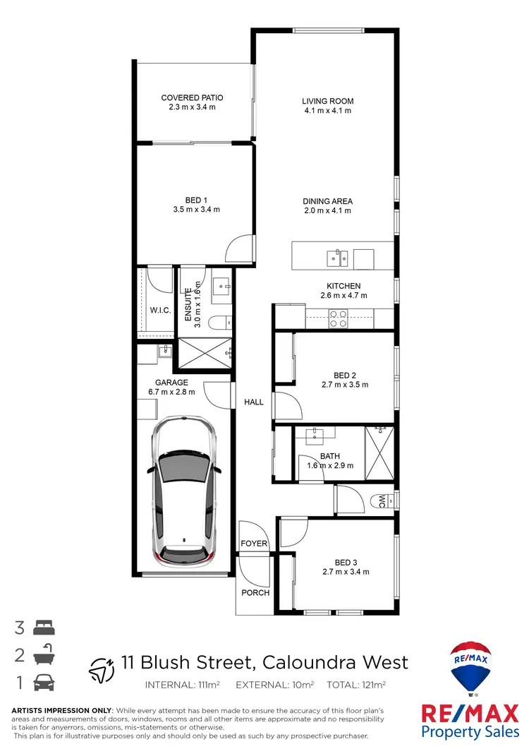 Floorplan of Homely house listing, 11 Blush Street, Caloundra West QLD 4551