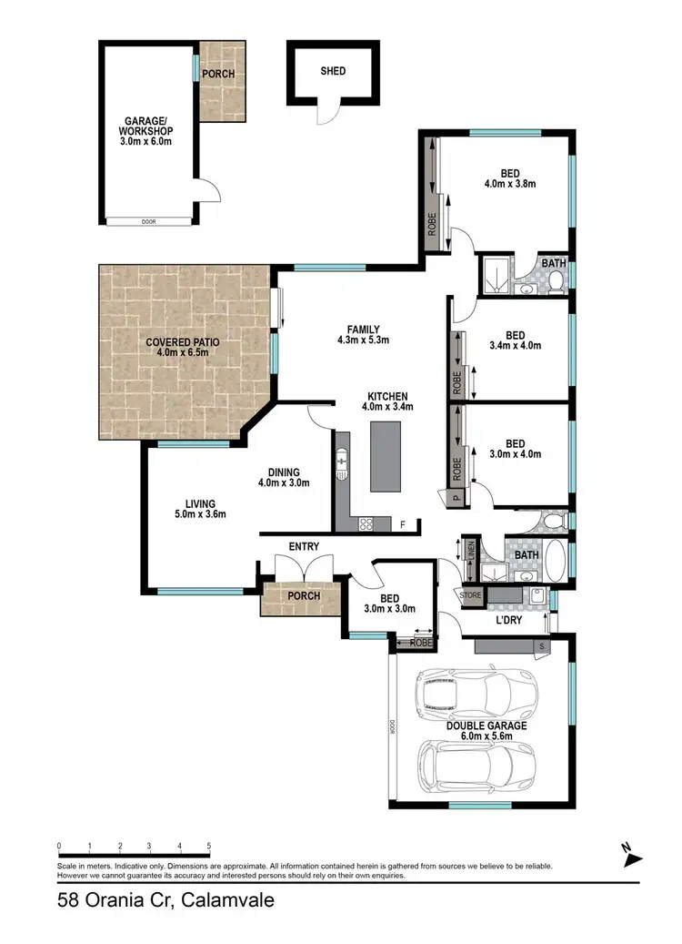 Floorplan of Homely house listing, 58 Orania Crescent, Calamvale QLD 4116