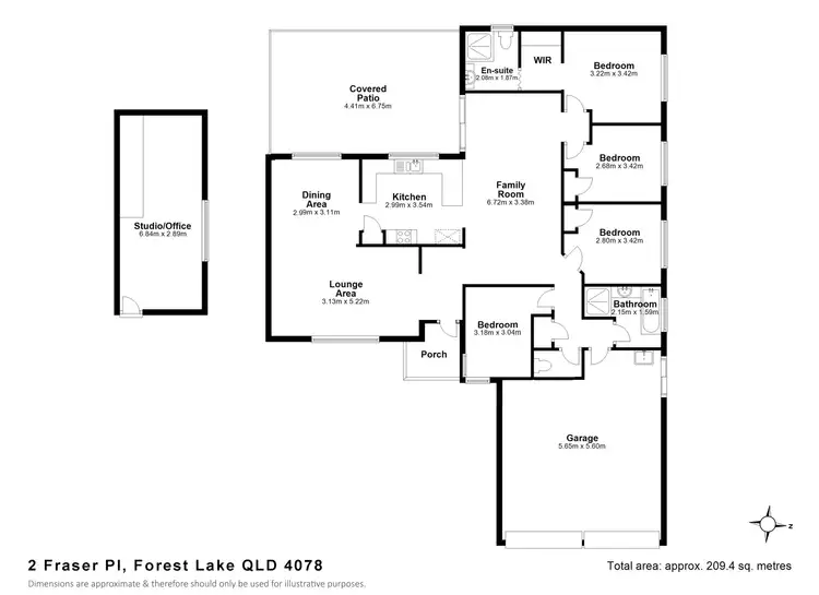 Floorplan of Homely house listing, 2 Fraser Place, Forest Lake QLD 4078