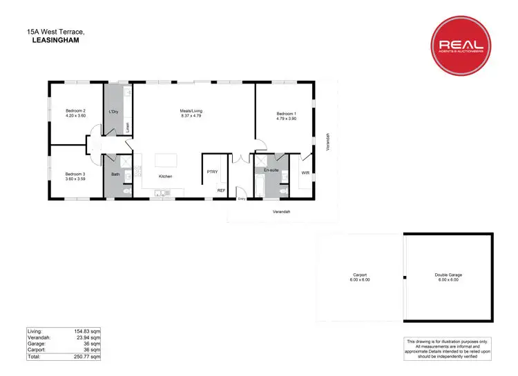 Floorplan of Homely house listing, Lot 16 West Terrace, Leasingham SA 5452